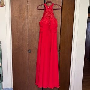 JJs house red bridesmaid dress  size 12  worn once